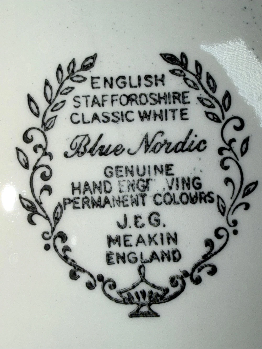 J & G Meakin Blue Nordic Dinner Plate 10